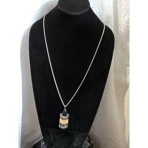 30" 925 Snake Chain w/Indian War Dress Pendant